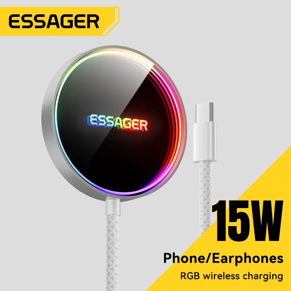 Sạc không dây từ tính RGB 15W cho iPhone