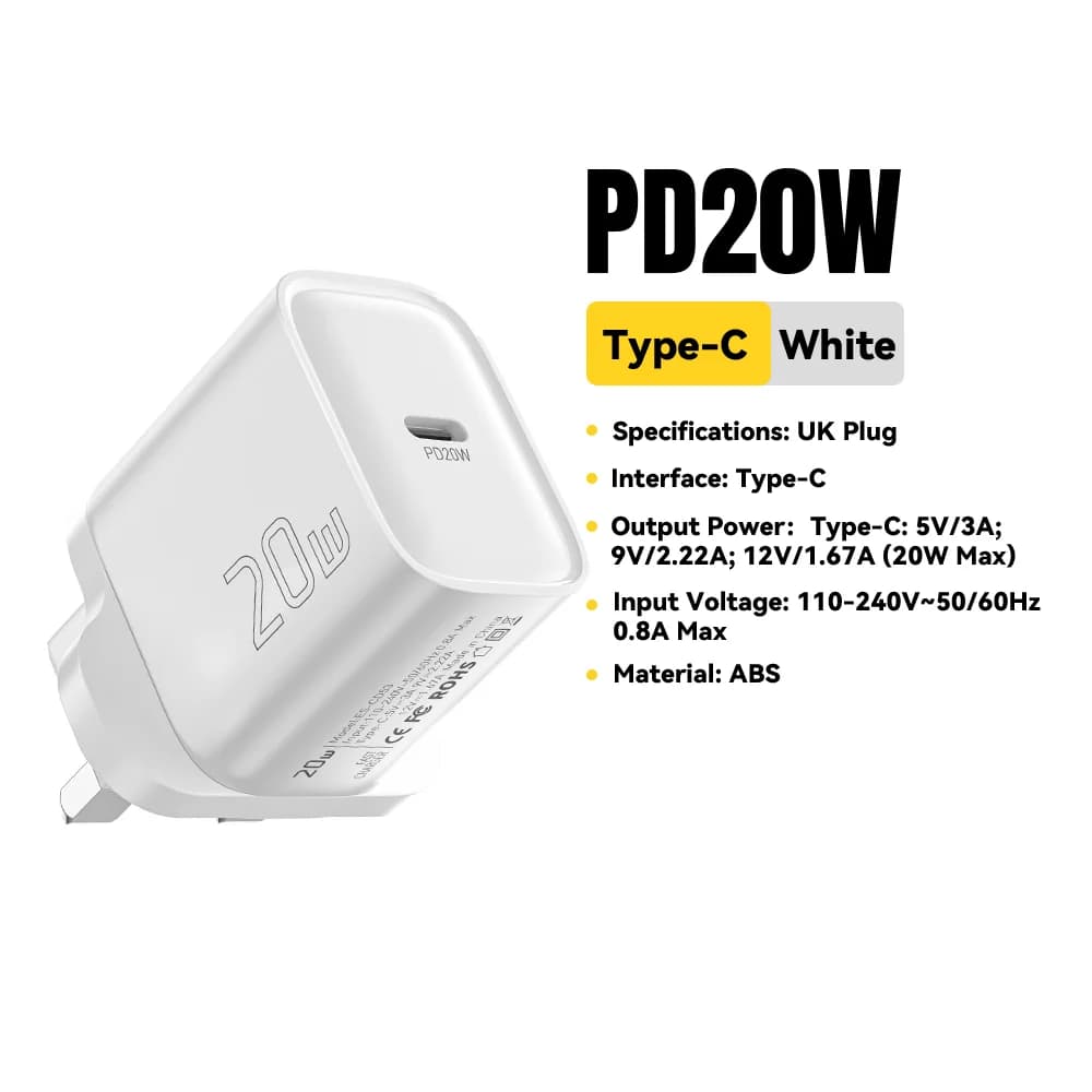 Sạc tường USB-C PD 20W mini