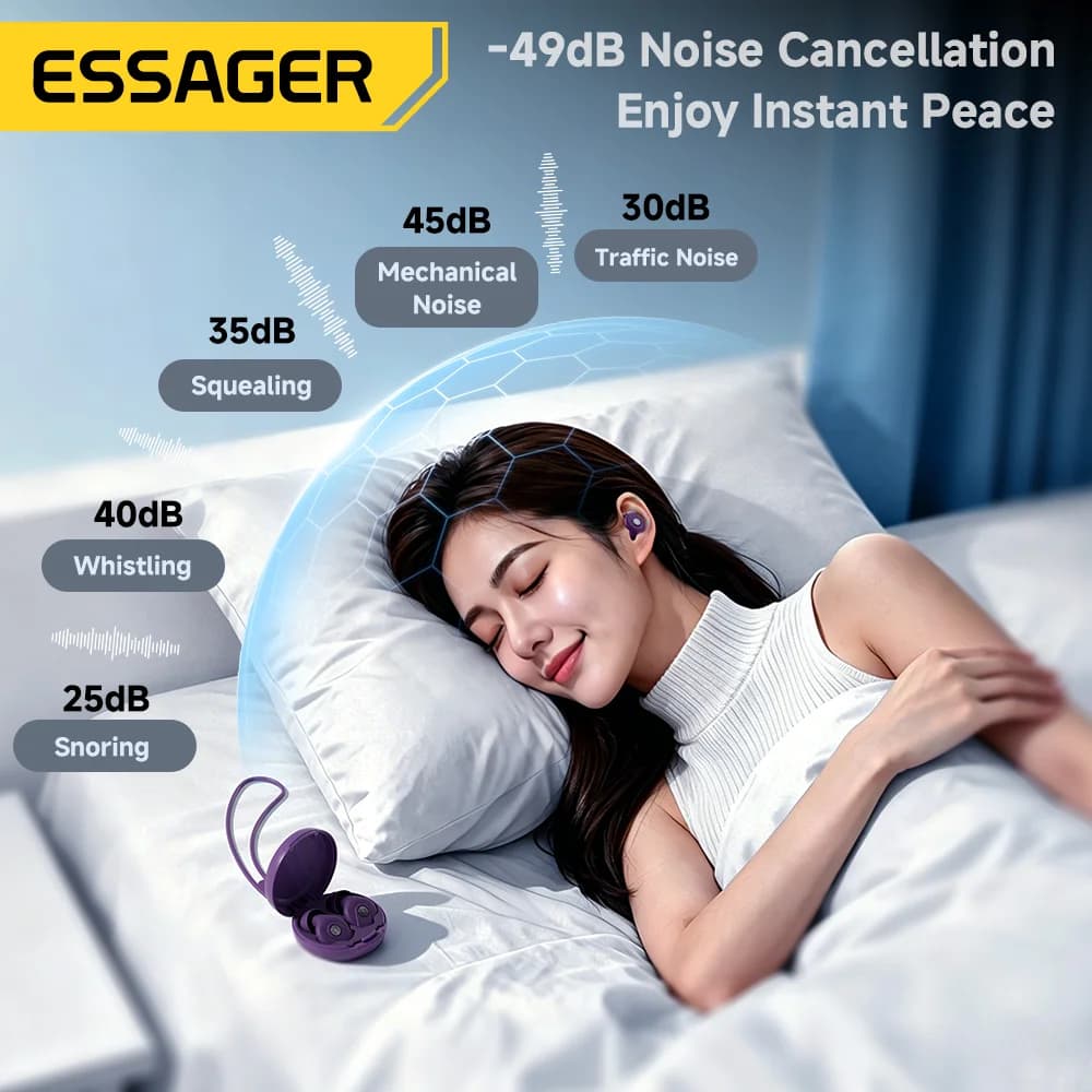 Nút bịt tai silicon mềm chống ồn ngủ 45dB