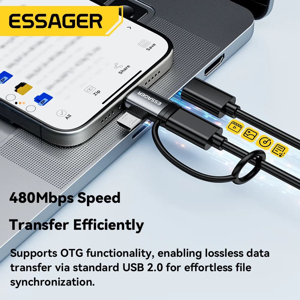 Bộ chuyển đổi 2-in-1 Lightning và Micro USB
