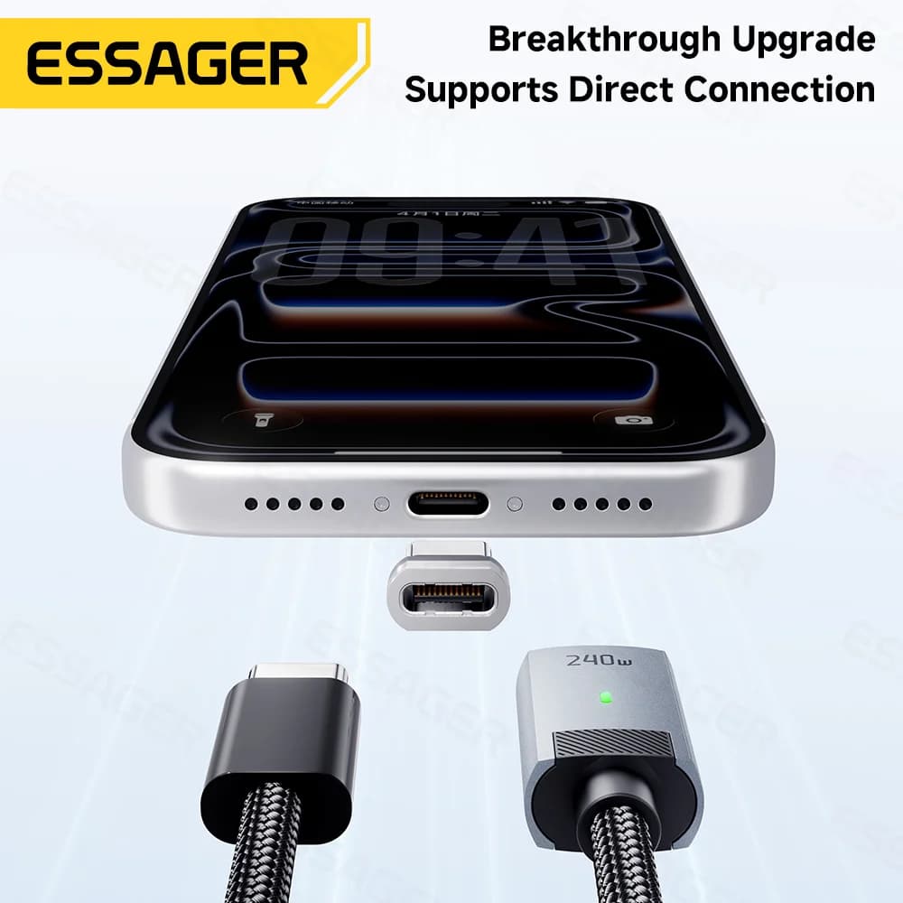 Dây cáp sạc từ tính USB-C sang USB-C 240W