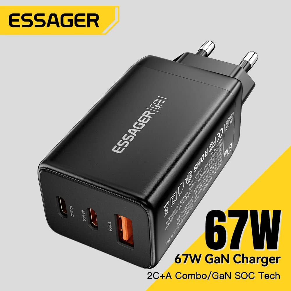 Bộ sạc nhanh GaN USB Type-C 67W hỗ trợ PPS