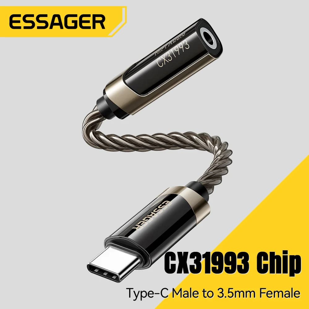 Adapter âm thanh HiFi USB-C sang jack tai nghe 3.5mm