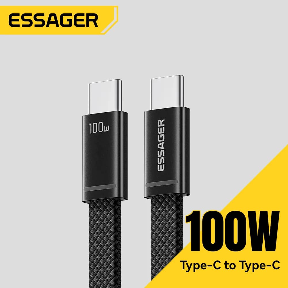Dây cáp sạc nhanh PD USB-C sang USB-C mỏng 100W