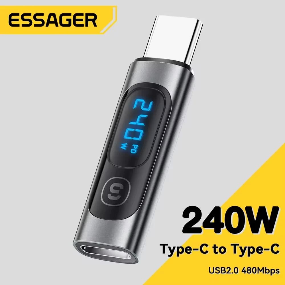 Đầu chuyển đổi USB-C sang USB-C OTG có màn hình hiển thị kỹ thuật số