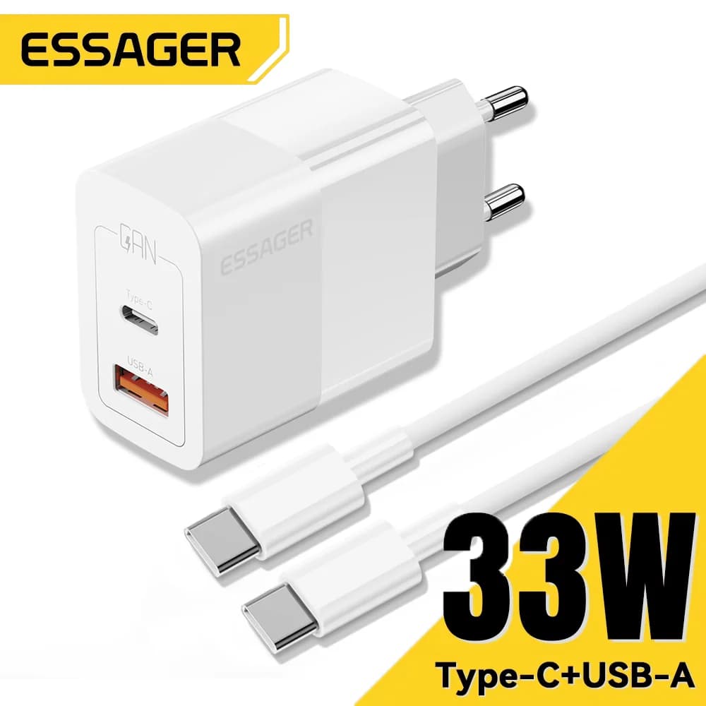 Sạc tường mini USB-C 2 cổng 33W