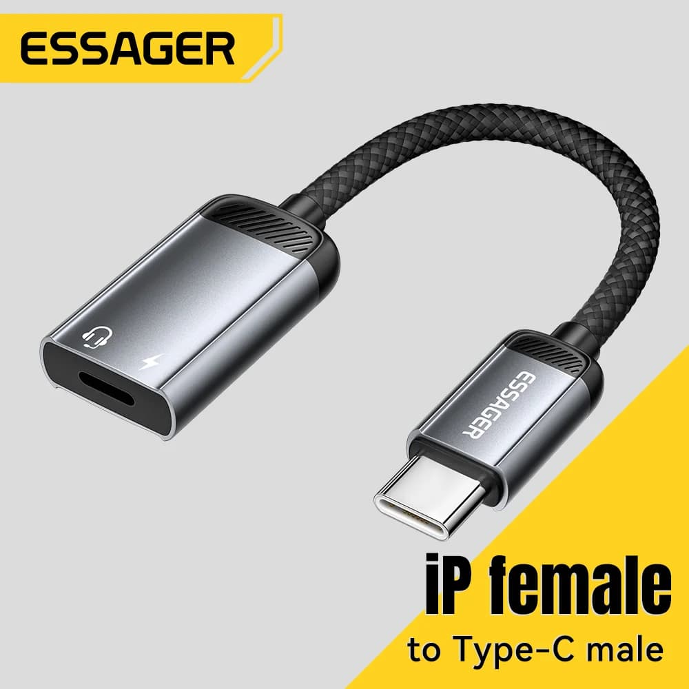 Bộ chuyển đổi âm thanh OTG từ USB-C sang Lightning