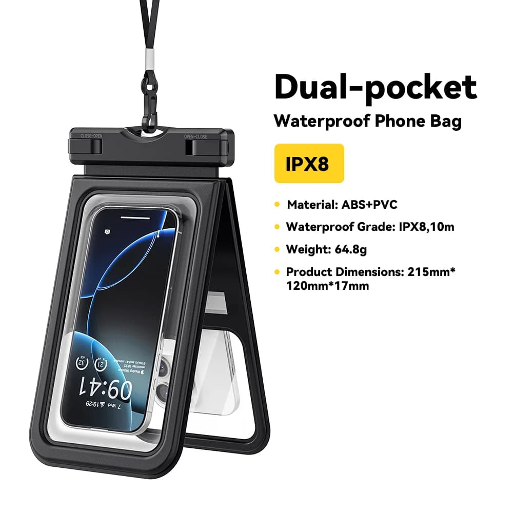 Túi chống nước điện thoại IPX8 hai ngăn