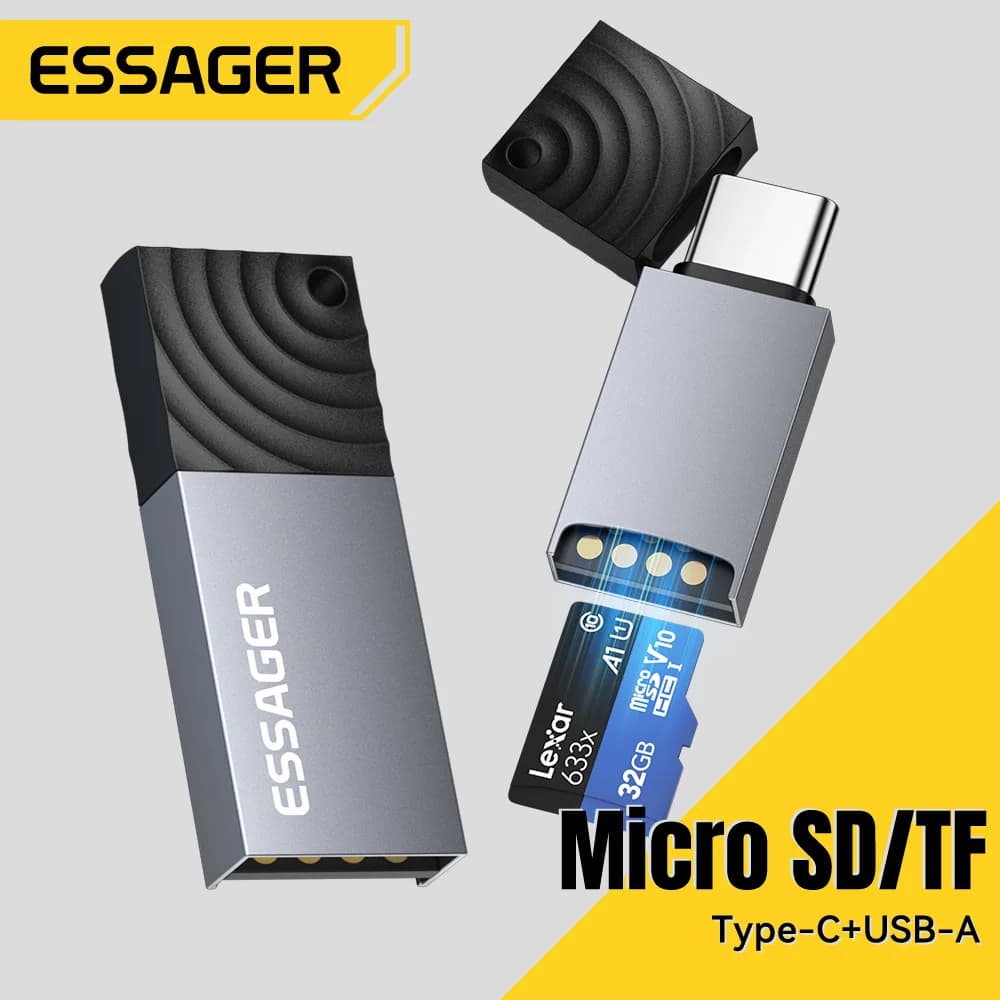 Đầu đọc thẻ 2 trong 1 USB-C và USB 2.0